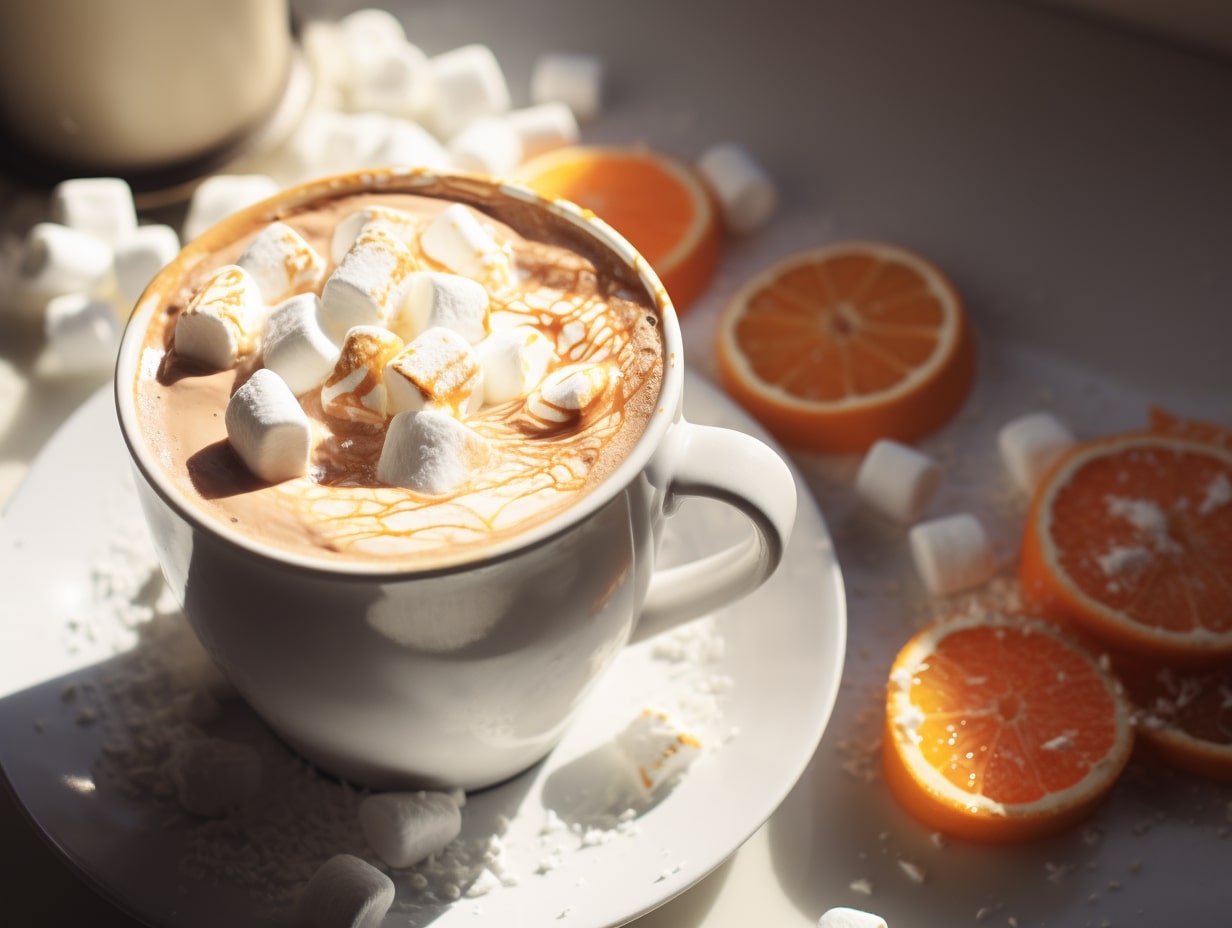 Orangenschokolade mit Zimt und Marshmallows: so lecker - Leckerschmecker