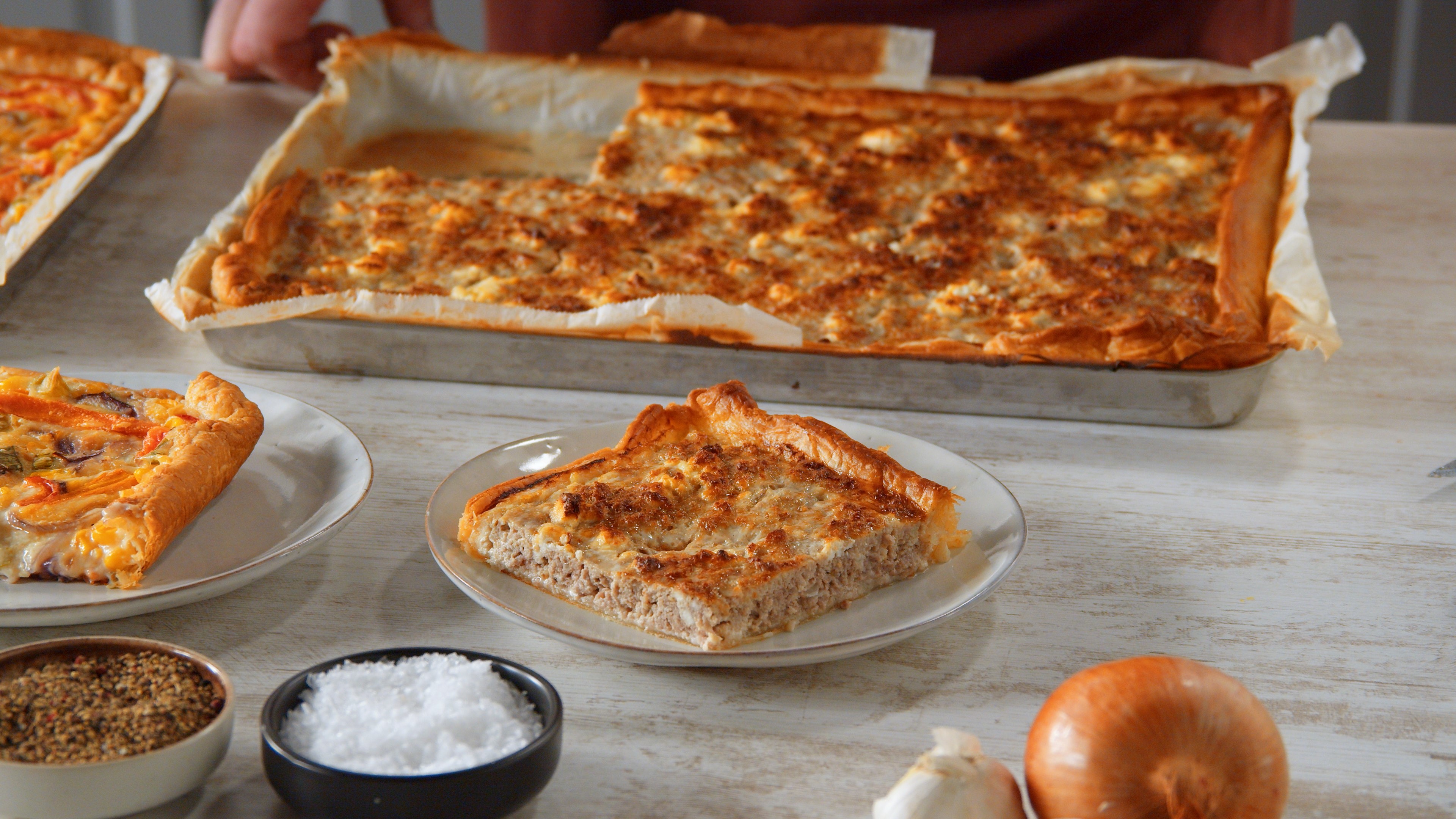 Blätterteig-Quiche mit Hackfleisch: schnelle Feierabendküche ...