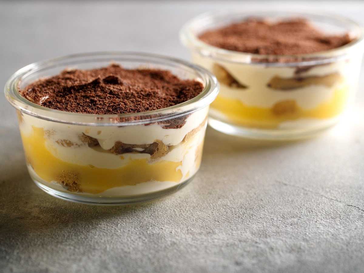 Eierlikör-Tiramisu im Glas: schnelles Dessert für Ostern