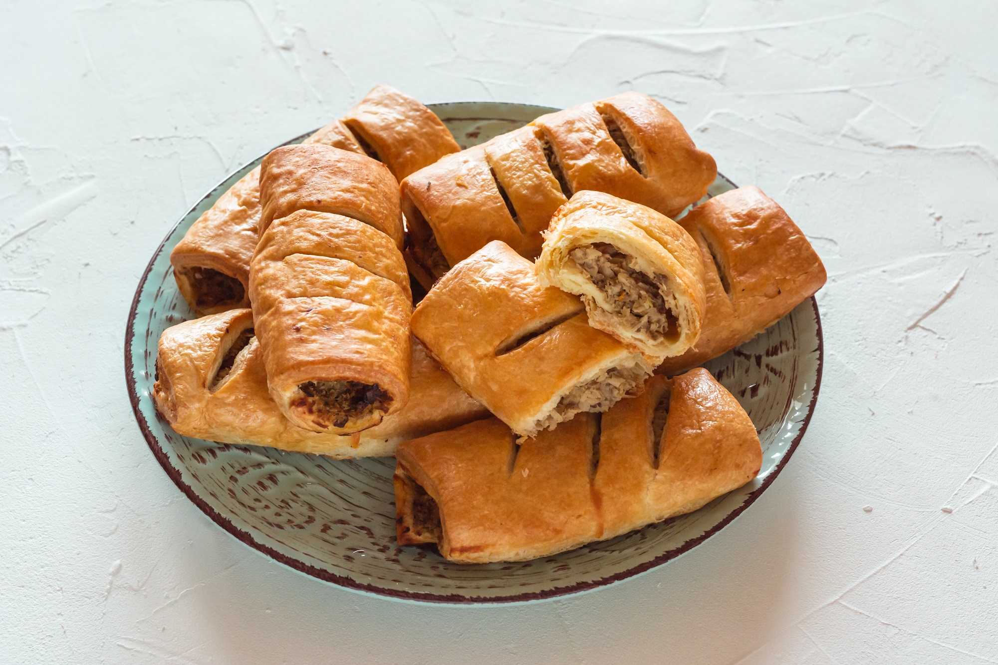 Stettiner Pastetchen: Gebäck mit Blätterteig und Hackfleisch ...