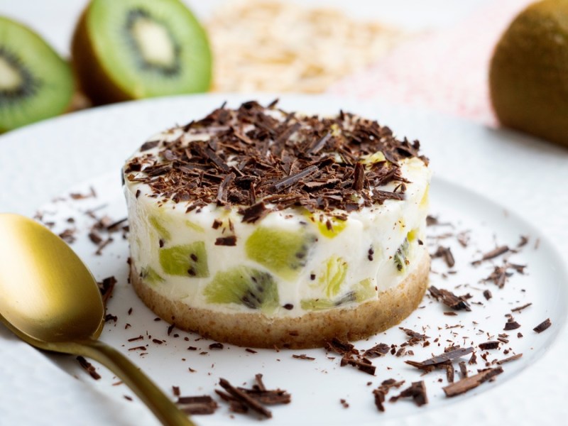 Kiwi-Käsekuchen-Törtchen