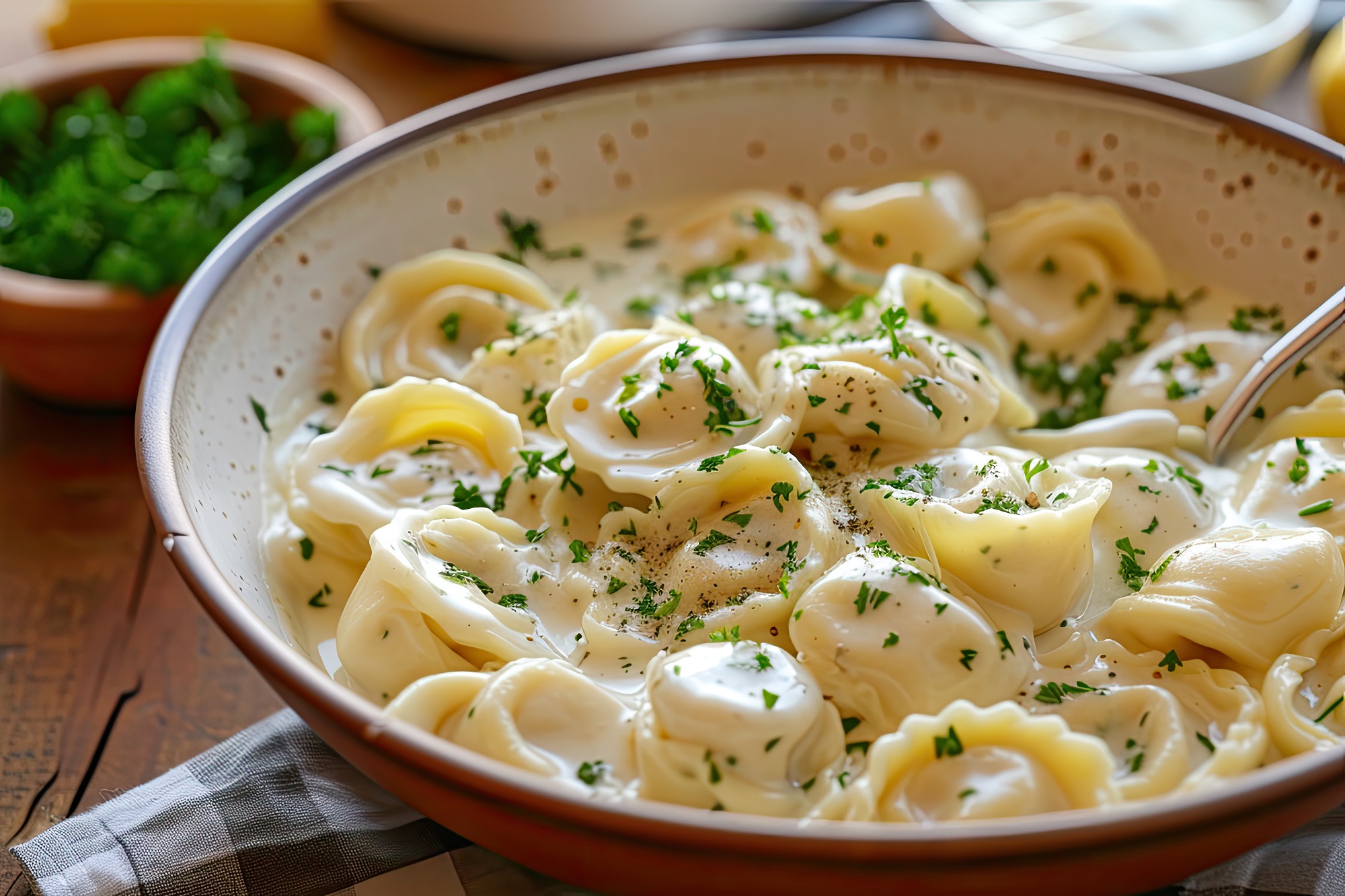 Tortelloni in Käse-Sahnesoße: schnelle Küche in 20 Minuten ...