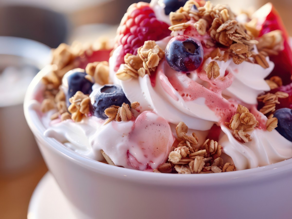 Frozen Joghurt mit Beeren: erfrischende Nascherei aus Joghurt