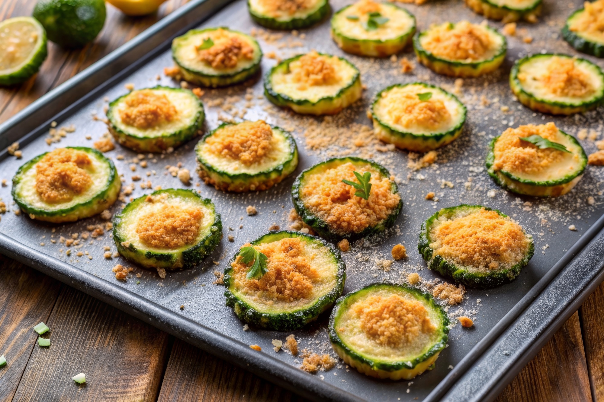 Zucchini-Parmesan-Chips: schneller und gesunder Snack - Leckerschmecker