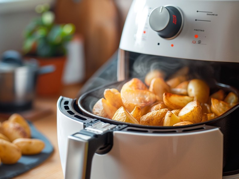 So knusprig wie Pommes, aber gesünder: Kartoffeln in der Heißluftfritteuse