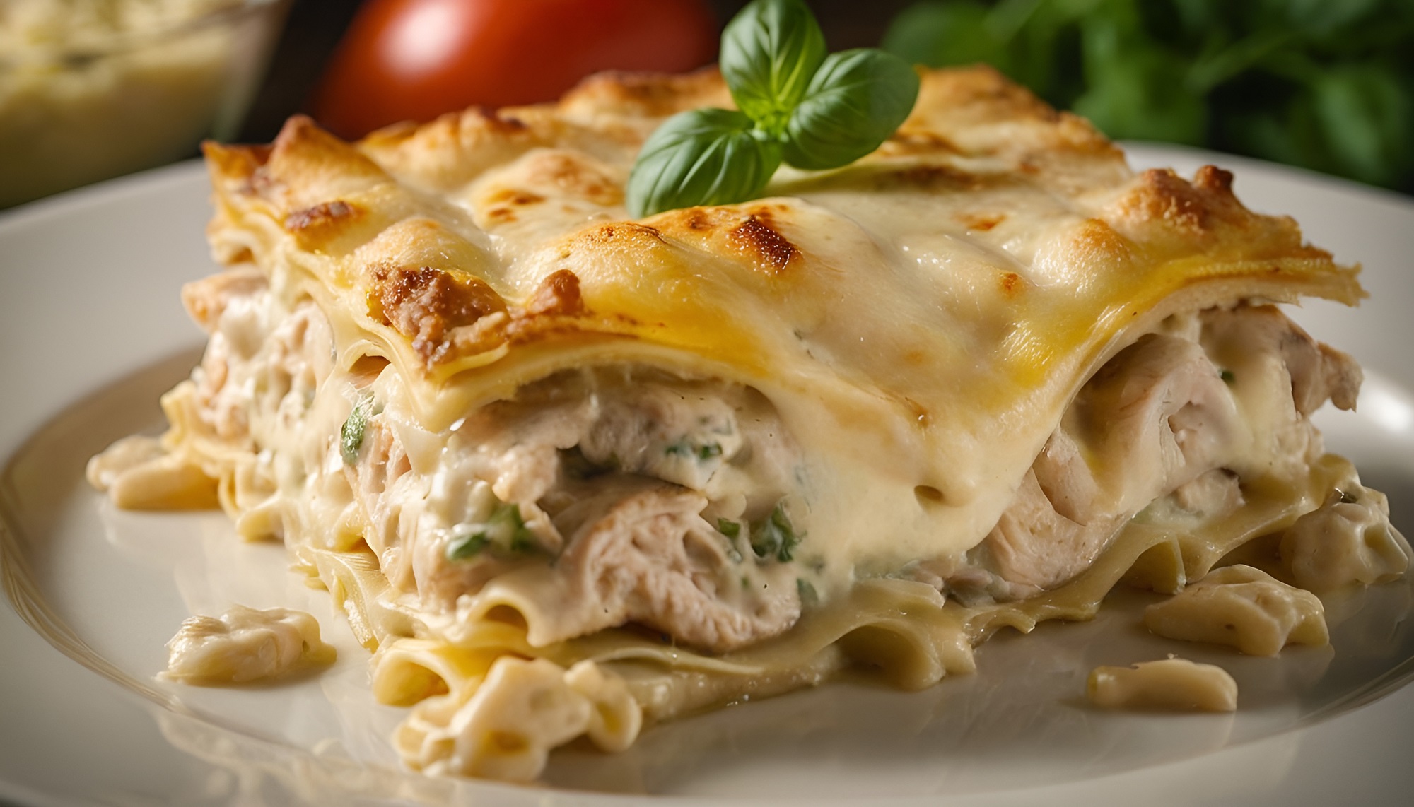 Hähnchen-Lasagne Alfredo: mit Huhn statt mit Hack - Leckerschmecker