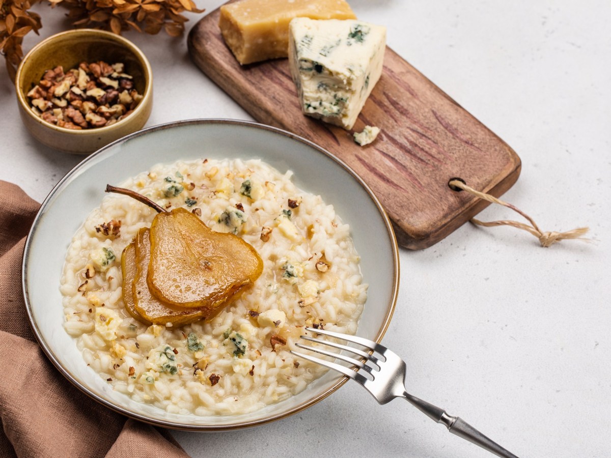 Risotto mit Gorgonzola und Birne: Ein herbstlicher Genuss für Feinschmecker