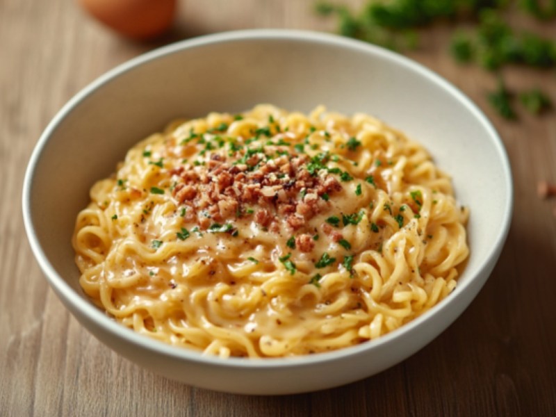 Ramen mit Carbonara-Soße: eine Fusion der besonderen Art