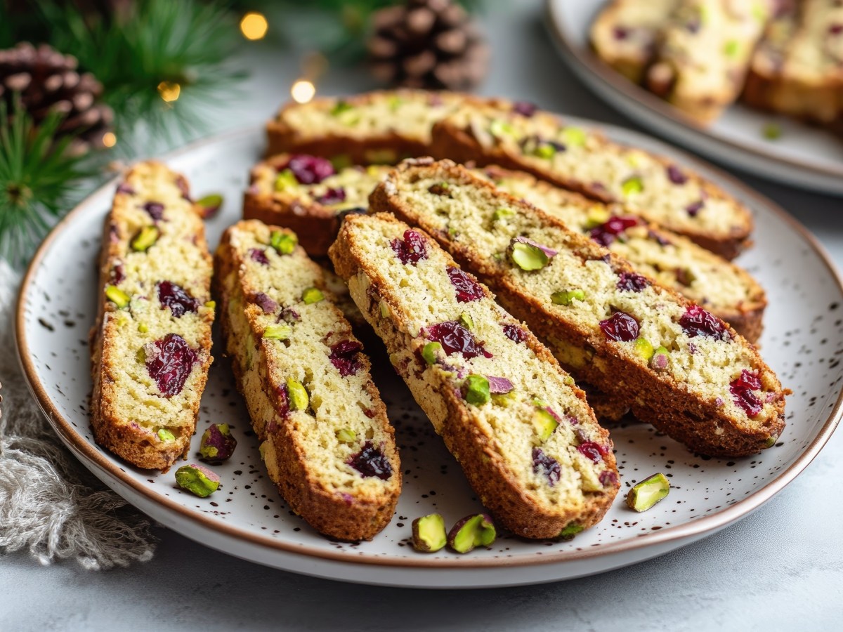 Cranberry-Pistazien-Cantuccini: italienischer Gebäckklassiker für den Plätzchenteller