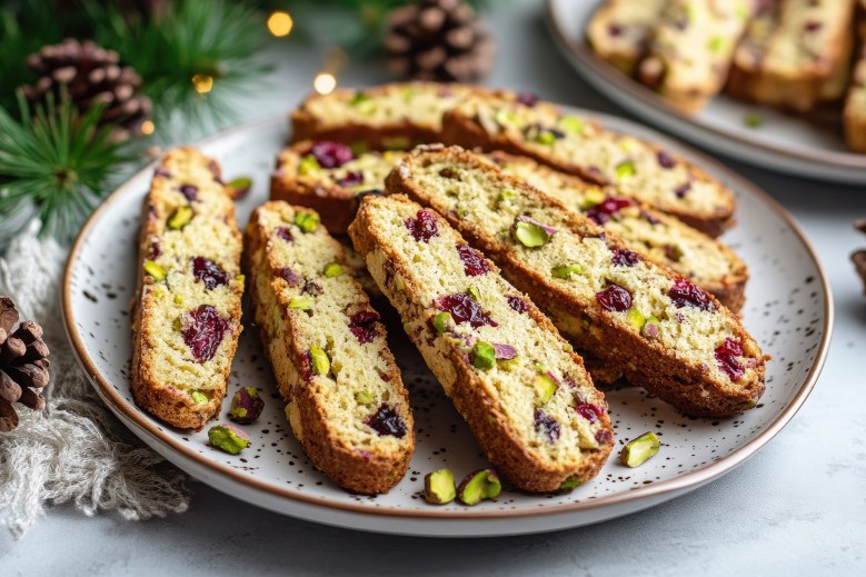 Cranberry-Pistazien-Cantuccini: italienischer Gebäckklassiker für den Plätzchenteller