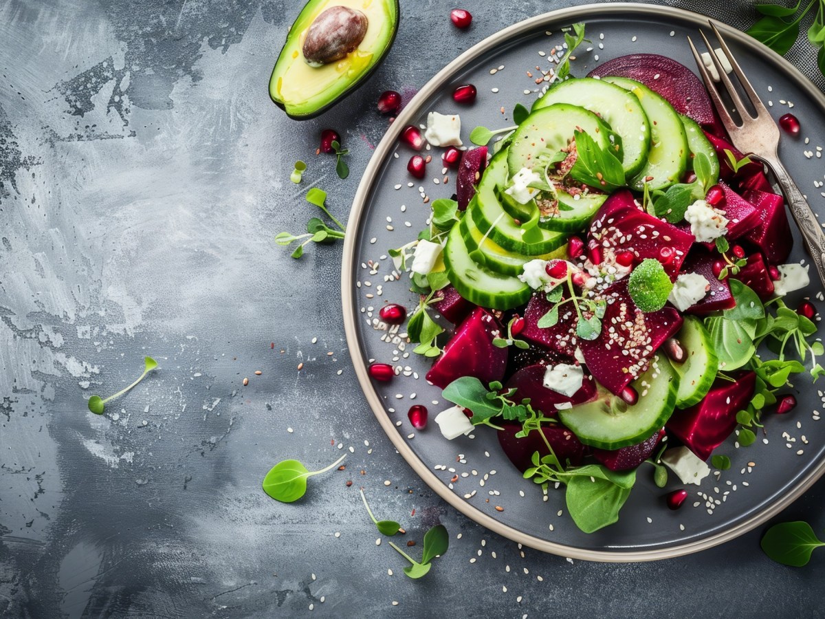 Dieser Rote-Bete-Gurken-Salat mit Feta steckt voller Power