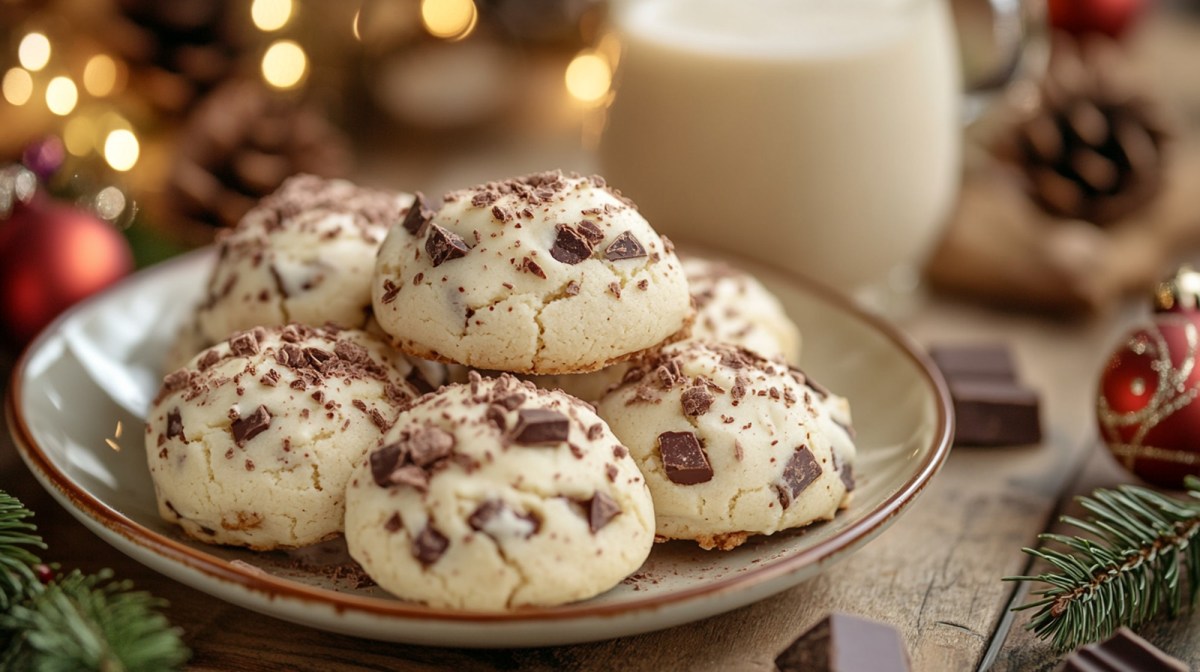 Teller mit EierlikÃ¶r-Cookies