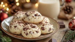 Teller mit Eierlikör-Cookies