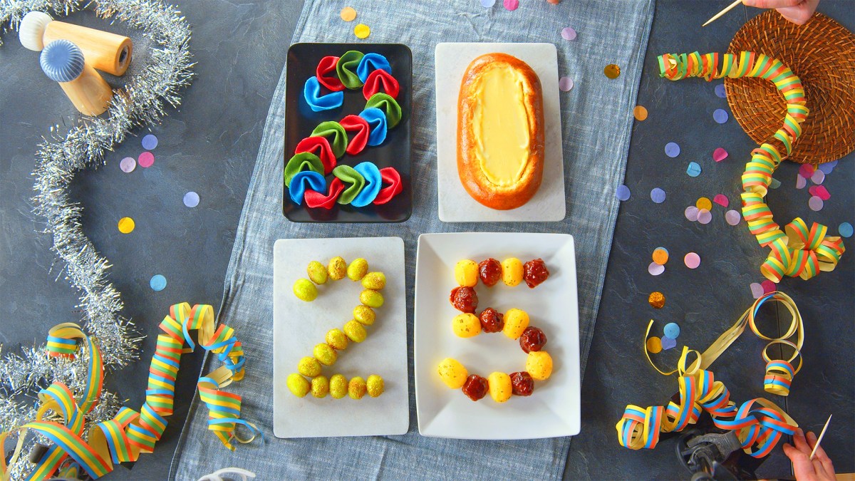 Ein Fingerfood-BÃ¼fett fÃ¼r Silvester.